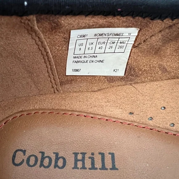 Cobb Hill Black Crossover Penfield Slip-On Sneaker - Women's size 9 - Picture 3 of 8